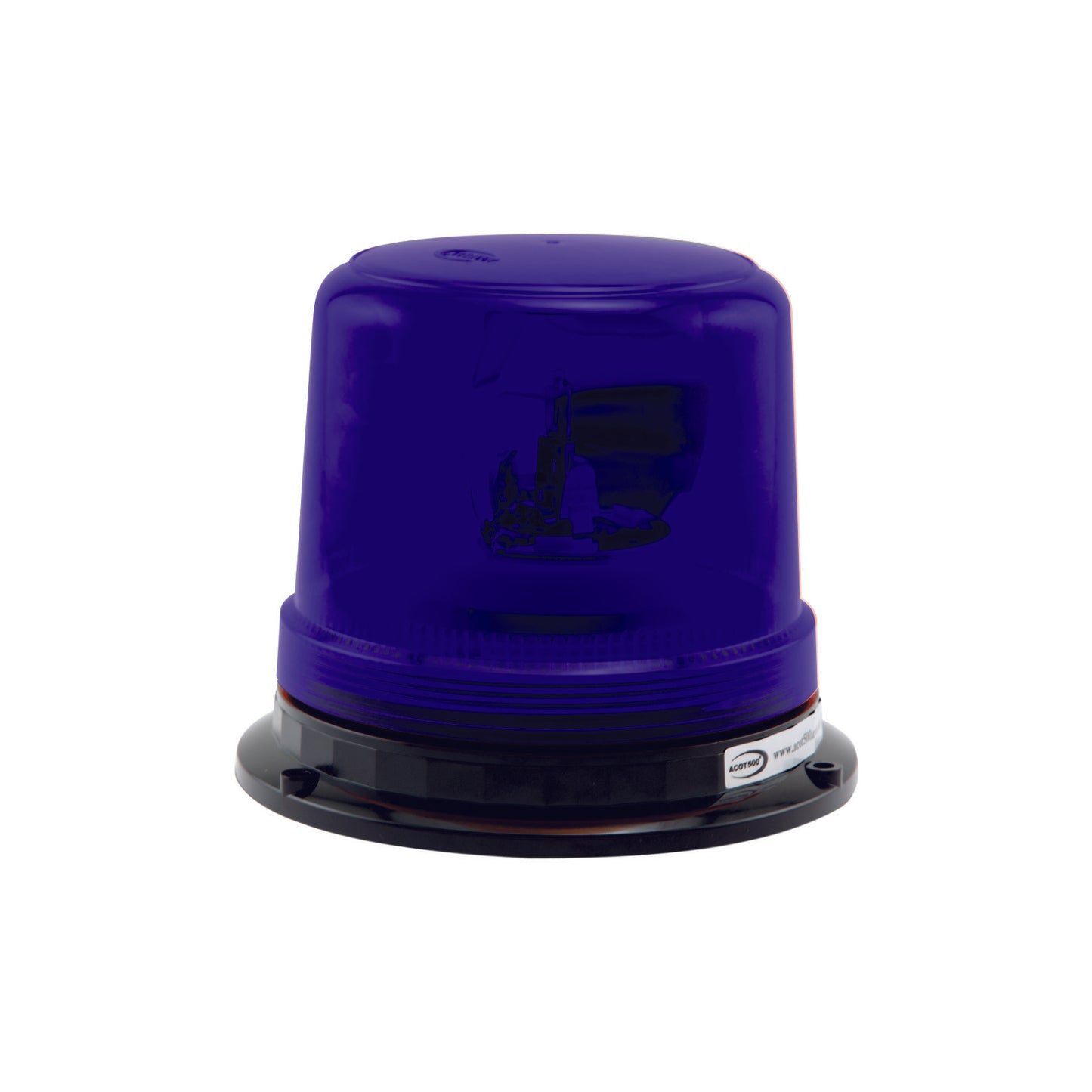 Blue Rotating Beacon Hard Wire