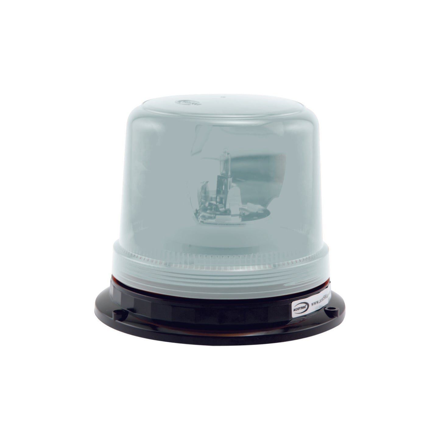 Clear Rotating Beacon Hard Wire