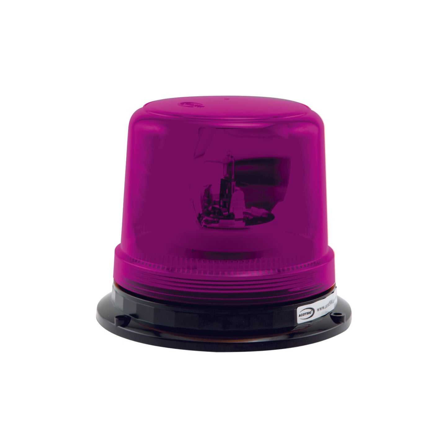 Magenta Rotating Beacon Hard Wire