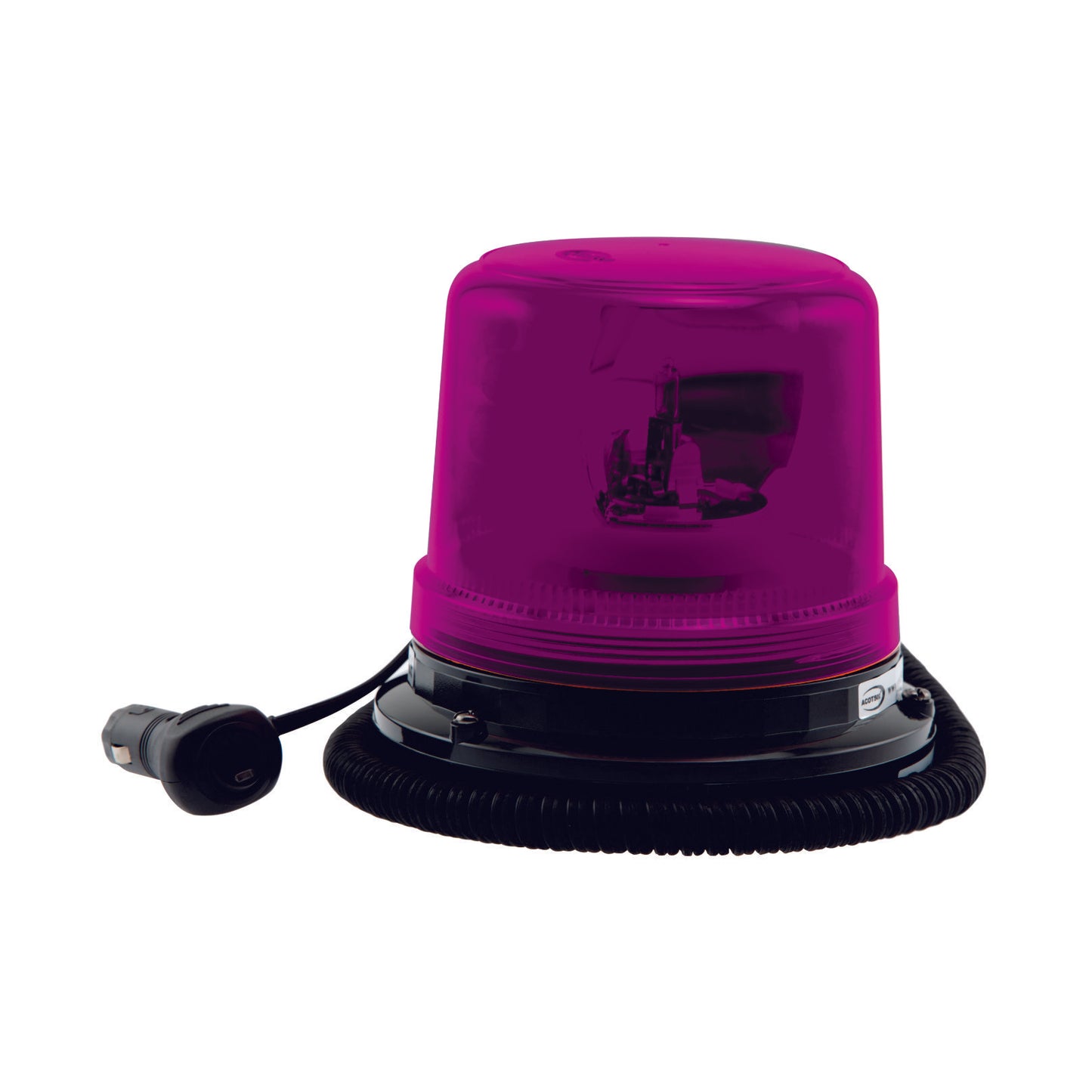 Magenta Halogen Rotating Beacon Magnetic
