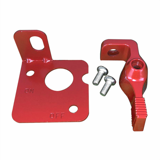 Lever lock out red
