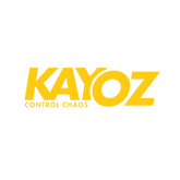 Yellow 'KAYOZ' logo with tagline 'Control Chaos' on a white background