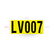3M Yellow Hi-Vis Asset Label 380mm x 160mm