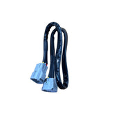 Toyota Land Cruiser 500mm tail light extension harness pair with 6-pin plug and receptacle connectors