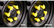 Two views of a ACOT500 wheel with yellow wheel nuts, labeled 'SAFE' and ' UNSAFE'.
