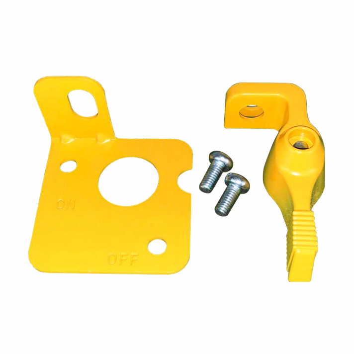 Lever lock out yellow